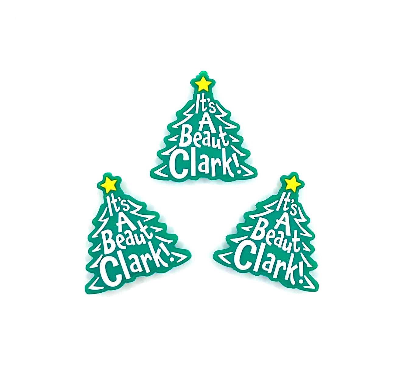 It’s a beaut Clark Christmas tree silicone focal bead